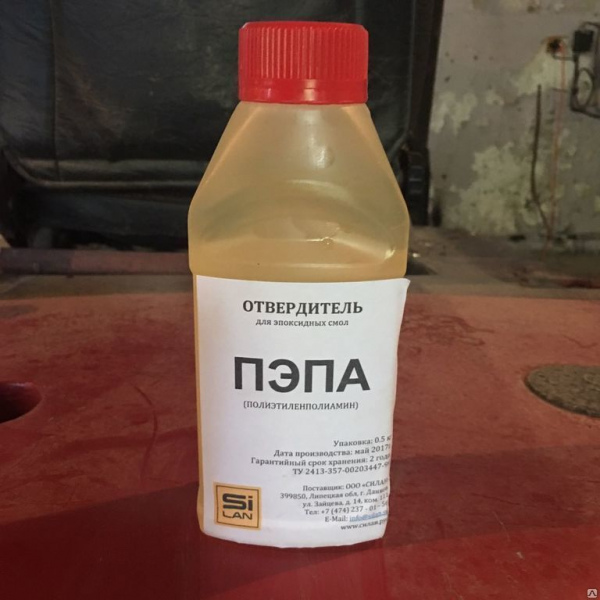 Отвердитель полиэтиленполиамин (ПЭПА) для ЭД смол (1 кг)